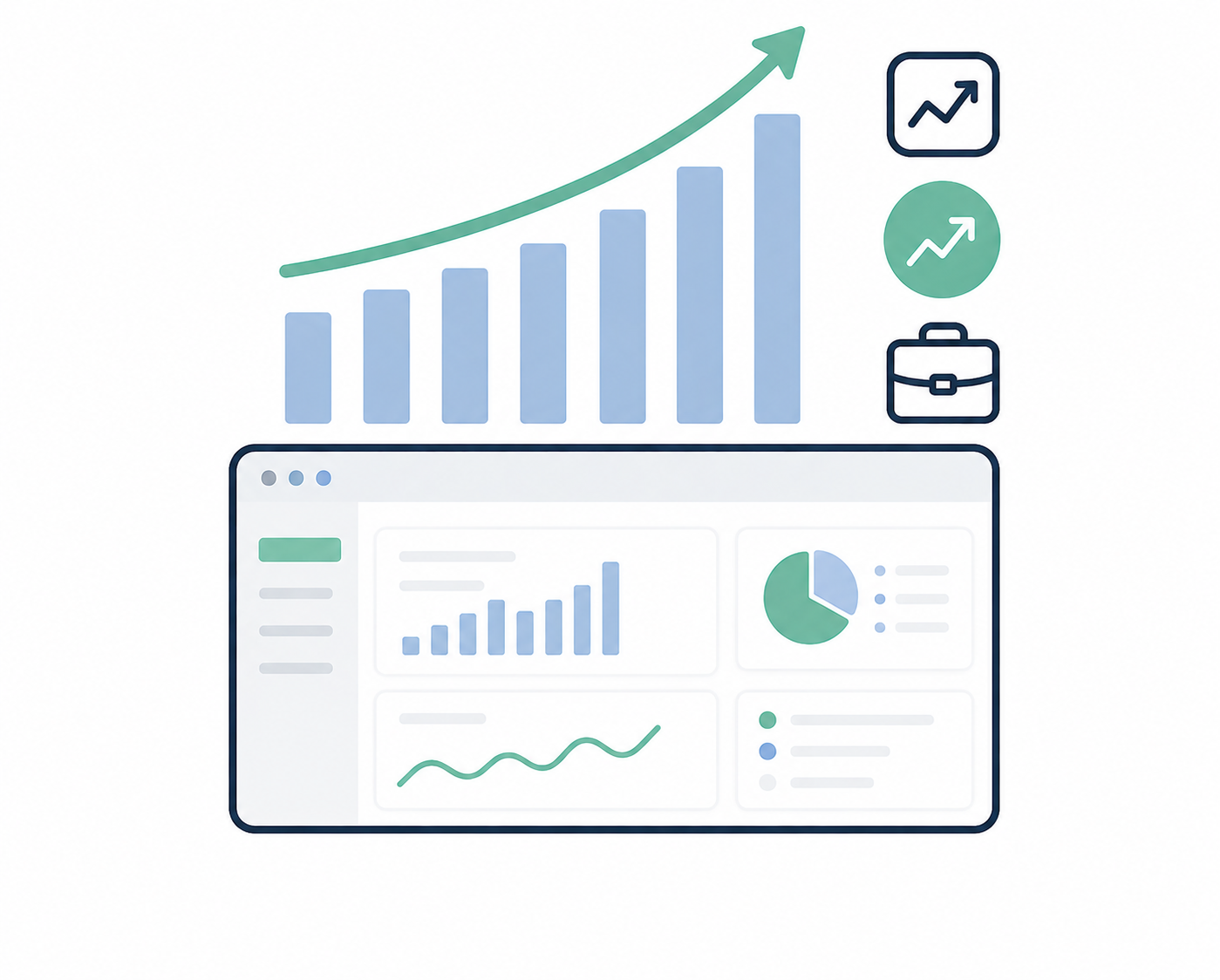 Referencia visual del dashboard financiero
